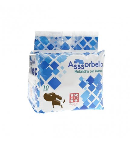 FERRIBIELLA CANE PANNOLINI MUTANDINA CON POLIMERI SMALL 10 PZ FUSS DOG
