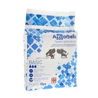 FERRIBIELLA CANE TRAVERSINE TAPPETINI IGIENICI CANE BASIC 60 x 60 CM 10PZ