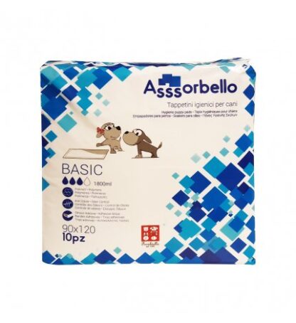FERRIBIELLA CANE TRAVERSINE TAPPETINI IGIENICI CANE BASIC 90 X 120 CM DA 10 PEZZI