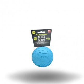 Ferribiella fuxtreme ultrasound palla ossi per cani di taglia media 9,5 cm blu