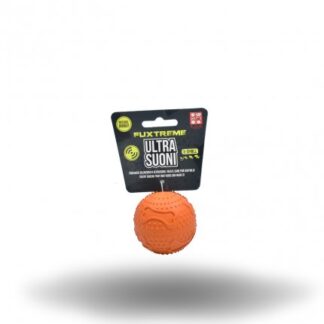 Ferribiella fuxtreme ultrasound palla ossi per cani di taglia molto piccola 6 cm arancio