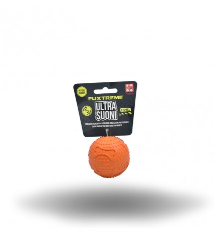 Ferribiella fuxtreme ultrasound palla ossi per cani di taglia molto piccola 6 cm arancio