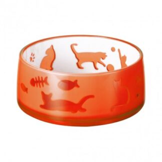 Ferribiella gatto ciotola duoworld da 330 ml 11,8 x 5 cm rosso