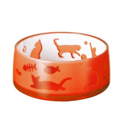 Ferribiella gatto ciotola duoworld da 330 ml 11,8 x 5 cm rosso