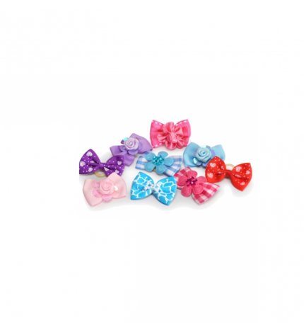 FIOCCHETTI COLORATI CON ELASTICO COLORI MISTI