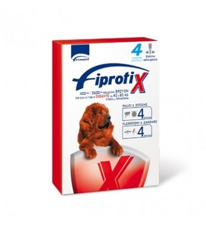 FIPRATIX/FIPROTIX SPOT ON CANE TAGLIA GIGANTE 1 CONFEZIONE DA 4 PIPETTE
