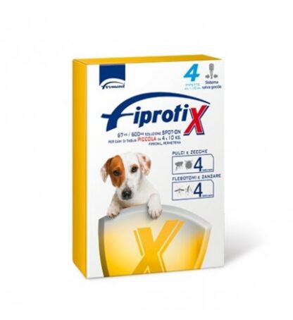 FIPRATIX/FIPROTIX SPOT ON CANE TAGLIA PICCOLA 1 CONFEZIONE DA 4 PIPETTE