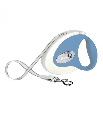 Flexi collection fettuccia m 5m bianco/azzurro