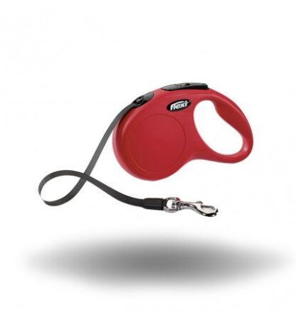 Flexi guinzaglio cane new classic fettuccia 5 metri large rosso
