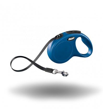 FLEXI CANE GUINZAGLIO NEW CLASSIC FETTUCCIA M 5M BLU