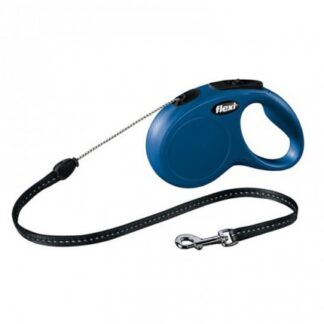 FLEXI CANE GUINZAGLIO NEW CLASSIC CORDA S 5M MAX 12 KG BLU