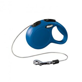 FLEXI CANE GUINZAGLIO NEW CLASSIC CORDA XS 3M BLU