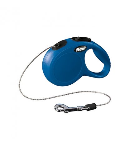 FLEXI CANE GUINZAGLIO NEW CLASSIC CORDA XS 3M BLU