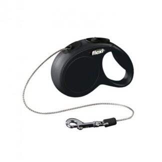 FLEXI CANE GUINZAGLIO NEW CLASSIC CORDA XS 3M NERO