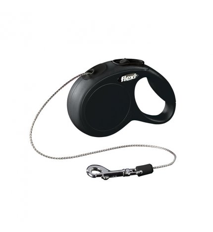 FLEXI CANE GUINZAGLIO NEW CLASSIC CORDA XS 3M NERO