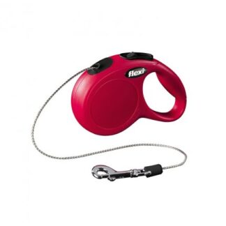 FLEXI CANE GUINZAGLIO NEW CLASSIC CORDA XS 3M ROSSO