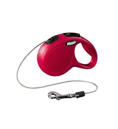 FLEXI CANE GUINZAGLIO NEW CLASSIC CORDA XS 3M ROSSO