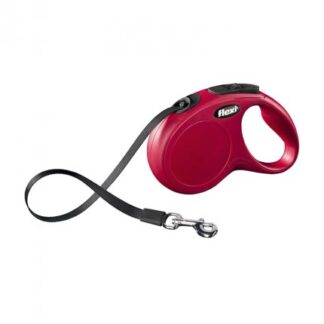Flexi new classic fettuccia 5m m-l rosso