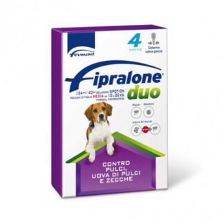 Formevet antiparassitario fipralone duo spot on per cani di taglia media da 10 a 20 kg 4 pipette da 1,34 ml