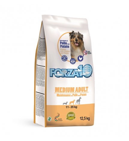 FORZA10 CANE ADULT MEDIUM MAINTENANCE POLLO E PATATE DA 12,5 KG