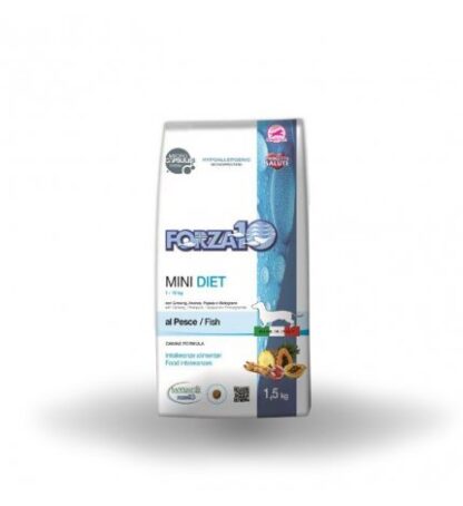 FORZA10 CANE DIET ADULT MINI PESCE CON GINGSENG ANANAS PAPAYA E MELOGRANO DA 1,5 KG