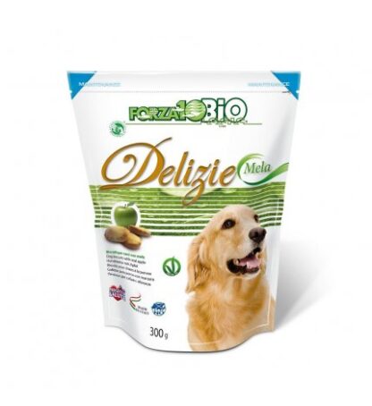 FORZA10 CANE SNACK DELIZIE BIO BISCOTTI MELA DA 300 GR