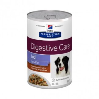 HILL'S PRESCRIPTION DIET CANE I/D LOW FAT CON SPEZZATINO AL POLLO E VERDURE DA 354 GR IN LATTINA
