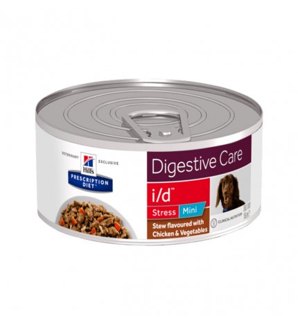 HILL'S PRESCRIPTION DIET CANE I/D STRESS MINI CON SPEZZATINO DI POLLO E VERDURE DA 156 GR IN LATTINA