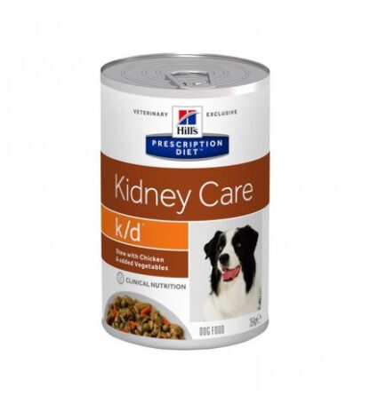HILL'S PRESCRIPTION DIET CANE K/D CON SPEZZATINO DI POLLO E VERDURE DA 354 GR IN LATTINA