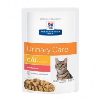 HILL'S PRESCRIPTION DIET GATTO C/D URINARY AL SALMONE DA 85 GR IN BUSTA