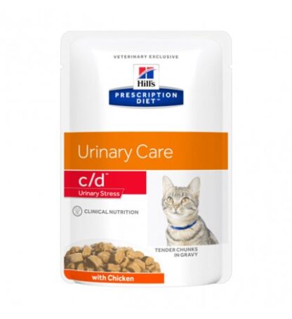 HILL'S PRESCRIPTION DIET GATTO C/D URINARY STRESS AL POLLO DA 85 GR IN BUSTA