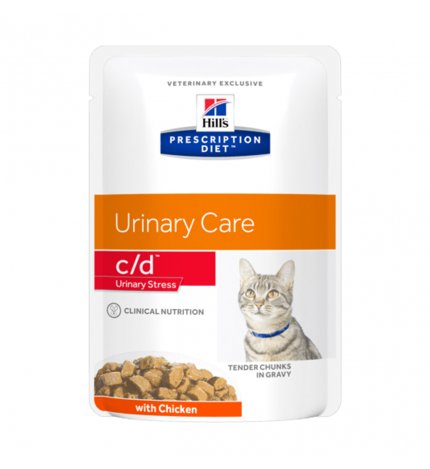 HILL'S PRESCRIPTION DIET GATTO C/D URINARY STRESS AL POLLO DA 85 GR IN BUSTA