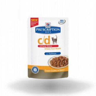 HILL'S PRESCRIPTION DIET GATTO C/D URINARY STRESS AL SALMONE DA 85 GR IN BUSTA