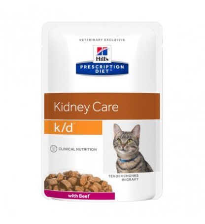 HILL'S PRESCRIPTION DIET GATTO K/D AL MANZO DA 85 GR IN BUSTA