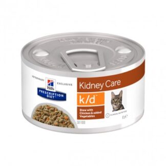 HILL'S PRESCRIPTION DIET GATTO K/D CON SPEZZATINO DI POLLO E VERDURE DA 82 GR IN LATTINA