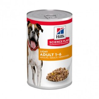 HILL'S SCIENCE PLAN CANE ADULT LIGHT AL POLLO DA 370G IN LATTINA