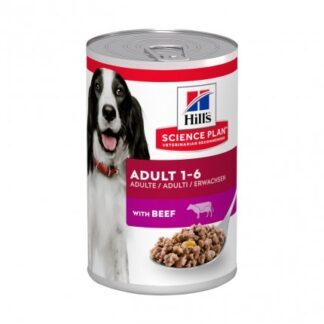 HILL'S SCIENCE PLAN CANE ADULT MEDIUM AL MANZO DA 370 GR IN LATTINA