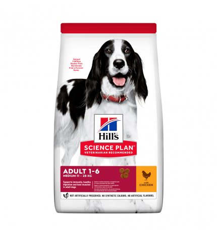 HILL'S SCIENCE PLAN CANE ADULT MEDIUM AL POLLO DA 14 KG