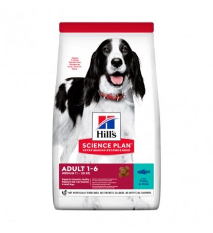 HILL'S SCIENCE PLAN CANE ADULT MEDIUM TONNO E RISO DA 2,5 KG