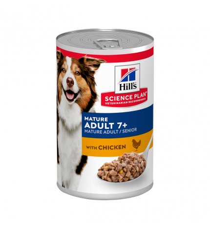 HILL'S SCIENCE PLAN CANE MATURE MEDIUM AL POLLO DA 370 GR IN LATTINA