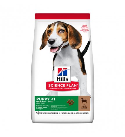 HILL'S SCIENCE PLAN CANE PUPPY MEDIUM AGNELLO E RISO DA 2,5 KG