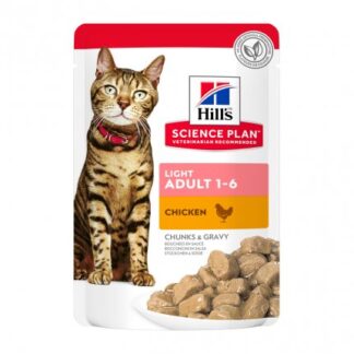 HILL'S SCIENCE PLAN GATTO ADULT LIGHT AL POLLO DA 85 GR IN BUSTA