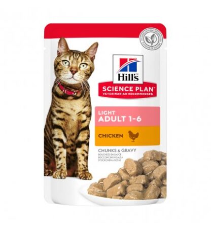 HILL'S SCIENCE PLAN GATTO ADULT LIGHT AL POLLO DA 85 GR IN BUSTA