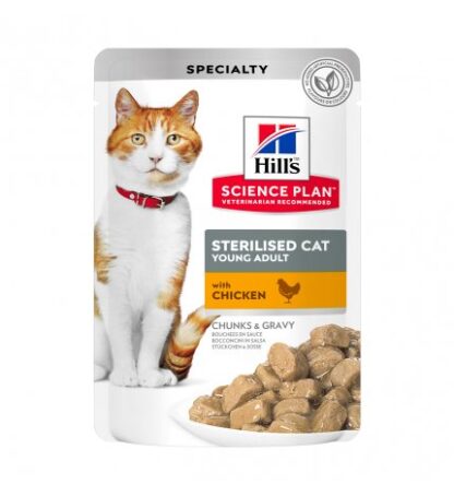 HILL'S SCIENCE PLAN GATTO ADULT STERILIZZATO AL POLLO DA 85 GR IN BUSTA