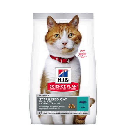 HILL'S SCIENCE PLAN GATTO ADULT STERILIZZATO AL TONNO DA 1,5 KG
