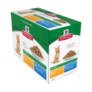 HILL'S SCIENCE PLAN GATTO KITTEN MULTIPACK 12 BUSTE DA 85 GR