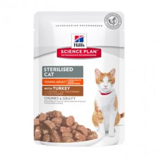 HILL'S SCIENCE PLAN GATTO YADULT STERILISED AL TACCHINO DA 85 GR IN BUSTA