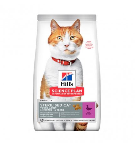 HILL'S SCIENCE PLAN GATTO YOUNG ADULT STERILIZZATO ALL' ANATRA DA 300 GR