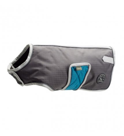 Hunter cane cappottino manitoba 65 cm grigio e petrolio