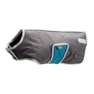 Hunter cane cappottino manitoba 80 cm grigio e petrolio